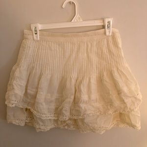 Free People Off white mini skirt